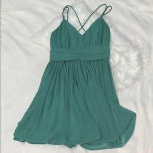 BB Dakota Green Chiffon Dress